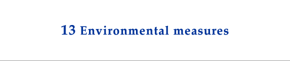 13 Environmental measures