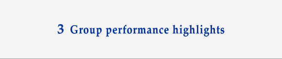 3 Group performance highlights