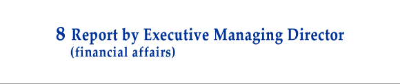 8 Report by Executive Managing Director (financial affairs)
