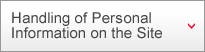 Handling of Personal Information on the Site