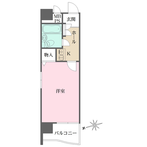 洋室は西・北側の2面採光設計。心地良い光と風を取り込みます。洋室内と廊下に収納が備わっています。