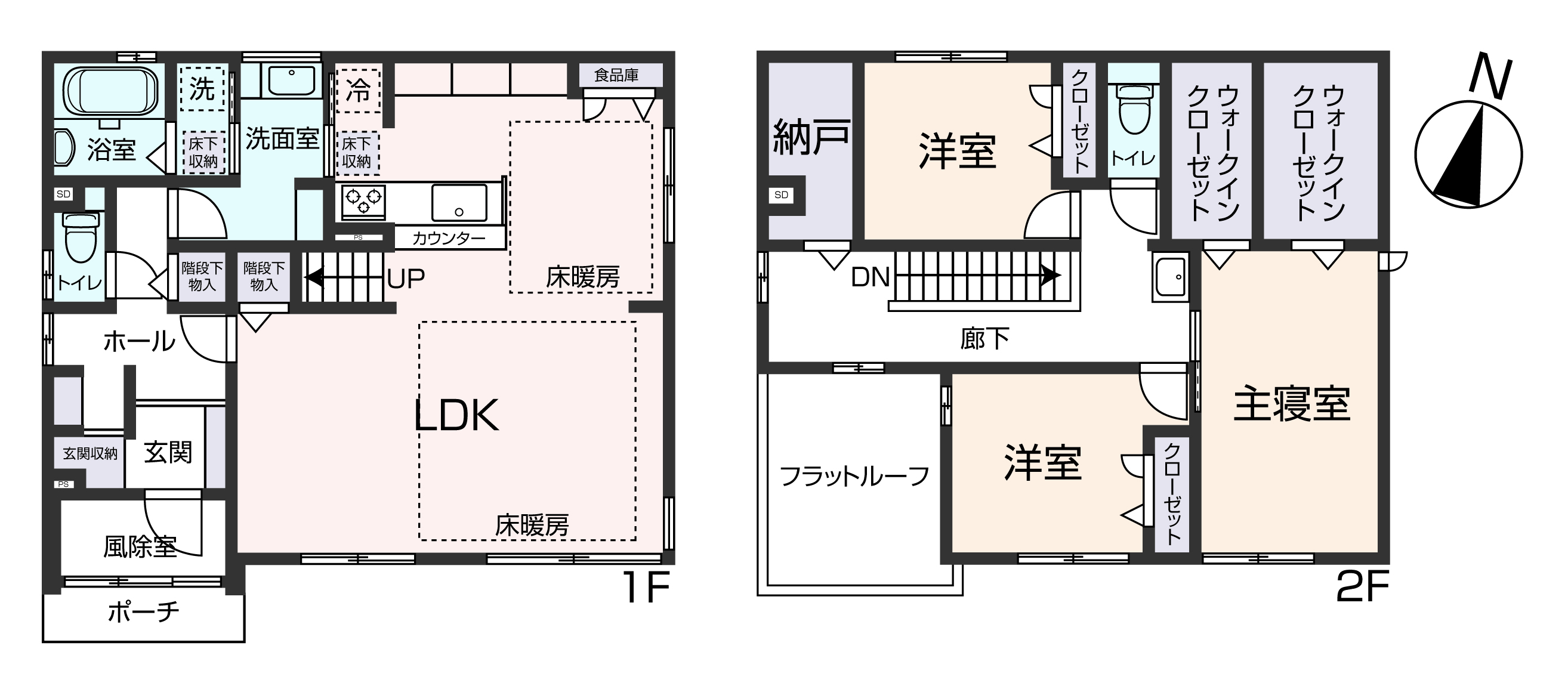 掲載の間取り図は設計図書を基に描き起こしたもので実際とは多少異なる場合があります。