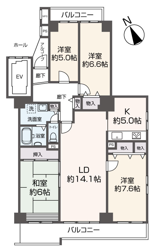 掲載の間取り図は設計図書を基に描き起こしたもので実際とは多少異なる場合があります。