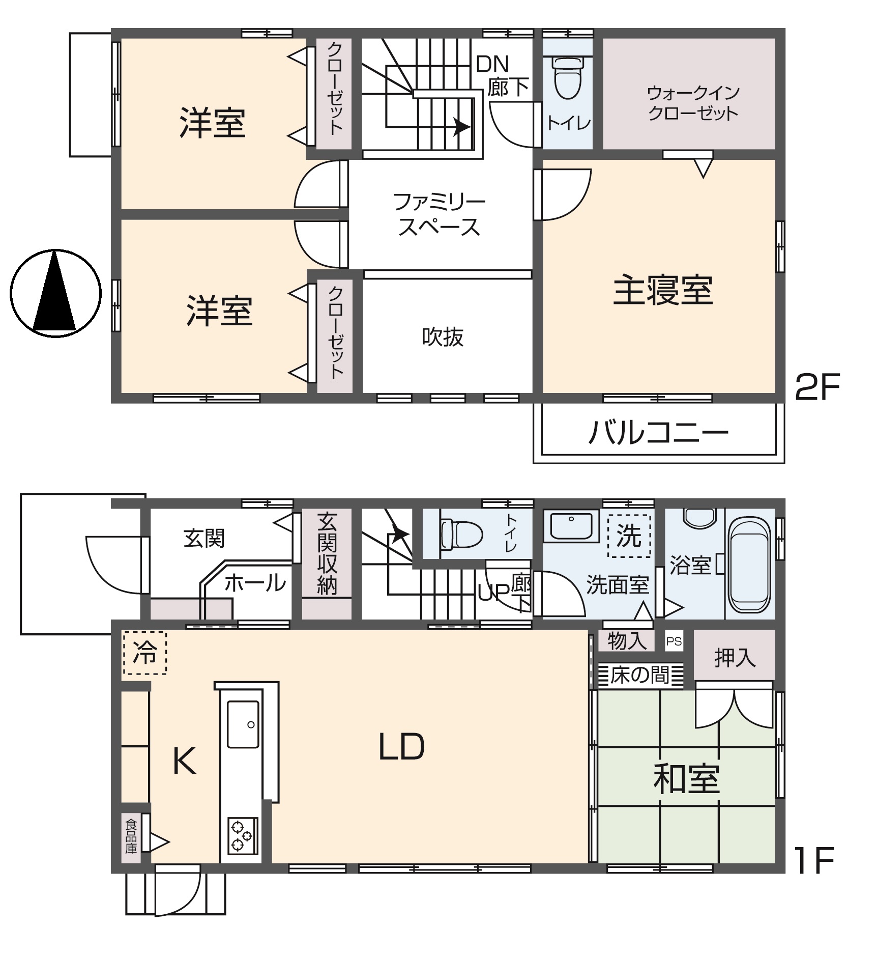 掲載の間取り図は設計図書を基に描き起こしたもので実際とは多少異なる場合があります。