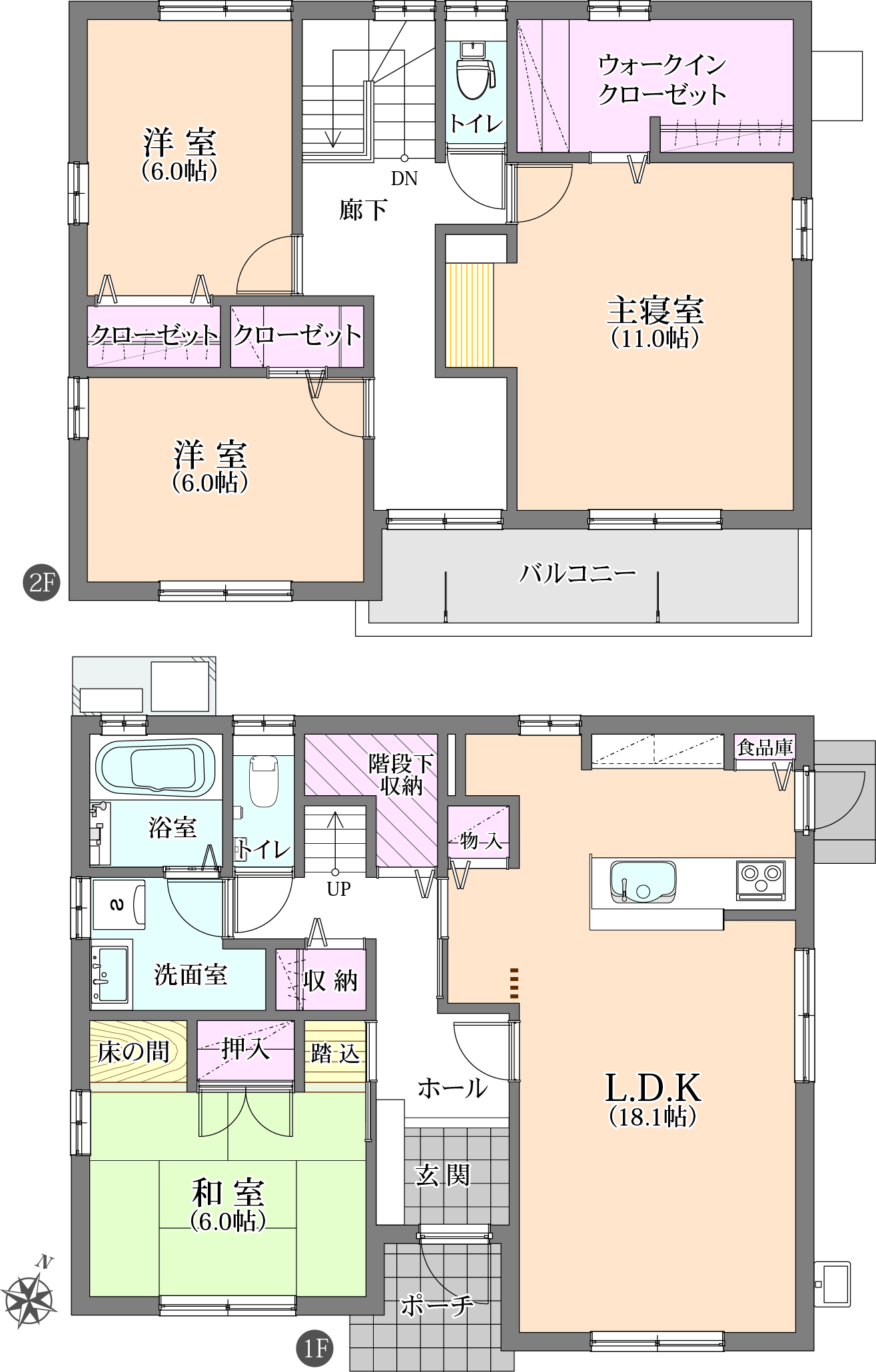掲載の間取り図は設計図書を基に描き起こしたもので実際とは多少異なる場合があります。