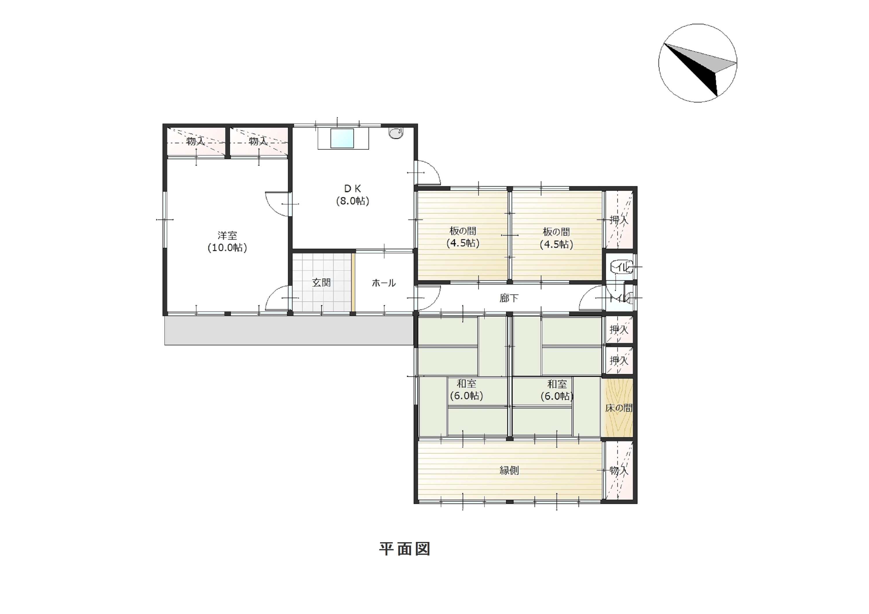 掲載の間取り図は設計図書を基に描き起こしたもので実際とは多少異なる場合があります。