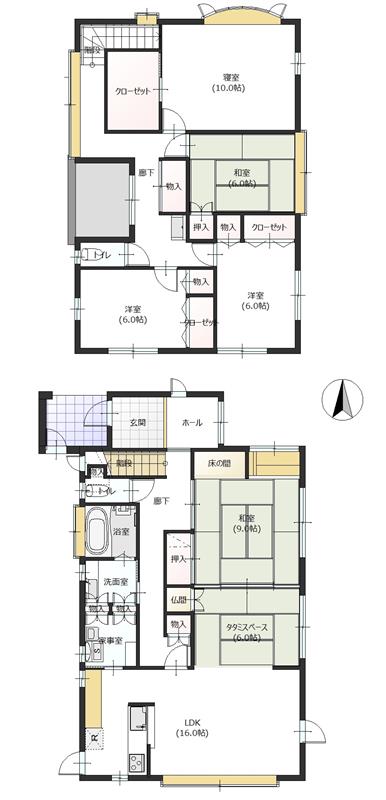 掲載の間取り図は設計図書を基に描き起こしたもので実際とは多少異なる場合があります。
