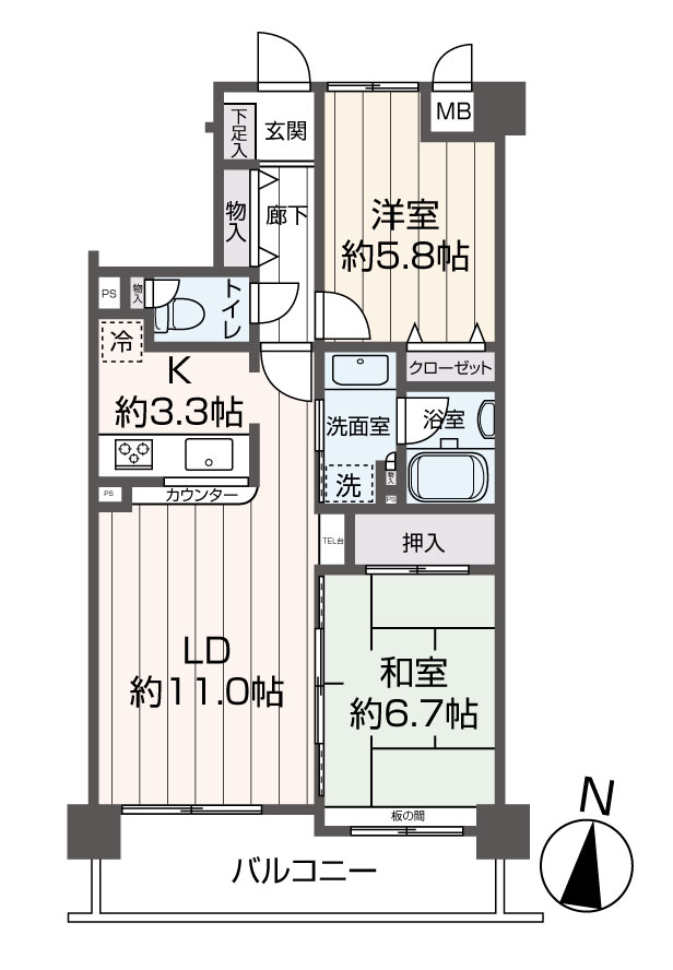 掲載の間取り図は設計図書を基に描き起こしたもので実際とは多少異なる場合があります。