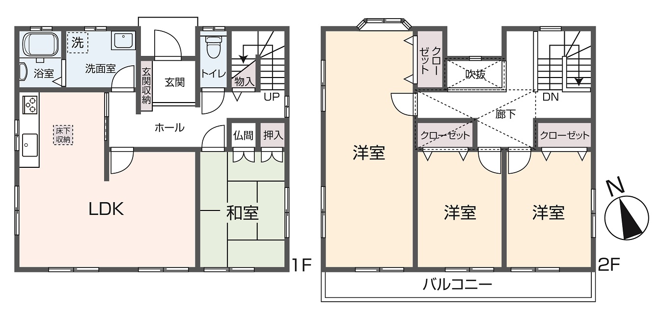 掲載の間取り図は設計図書を基に描き起こしたもので実際とは多少異なる場合があります。