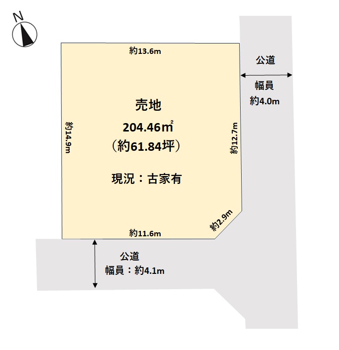 区画図(図面と現況が異なる場合は現況を優先します。)