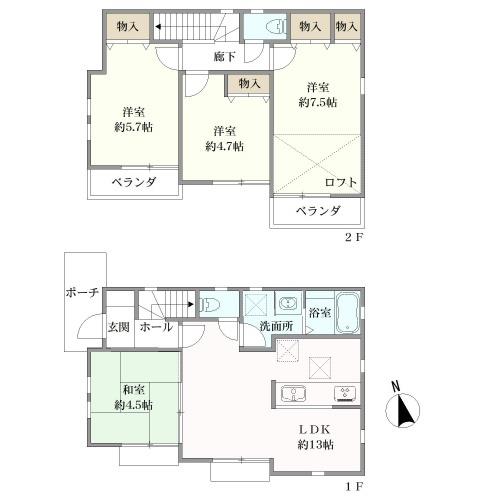 建物間取図