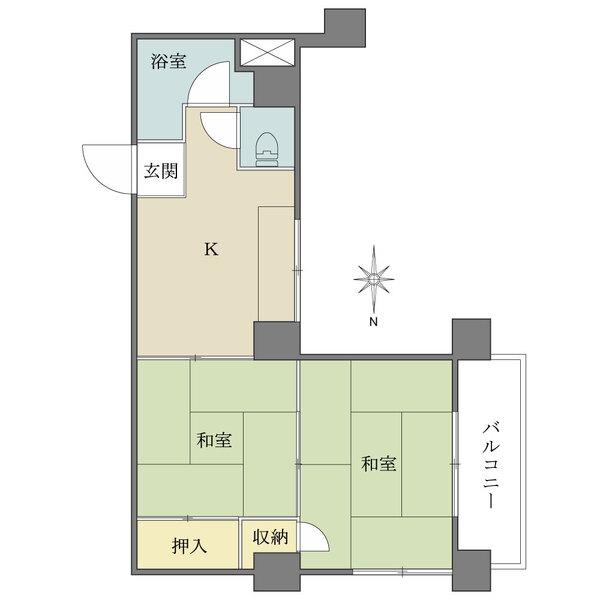 和室には押入・収納が備わっております。
