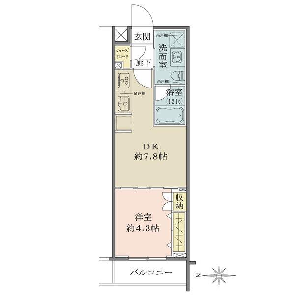 DKと洋室は一体利用が可能。住む方の暮らしに合わせて空間デザインできます。玄関にシューズクローク有。