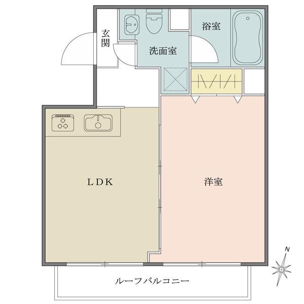 廊下部分のデッドスペースの少ない間取りのため、ゆったりと室内をお使いいただけます。