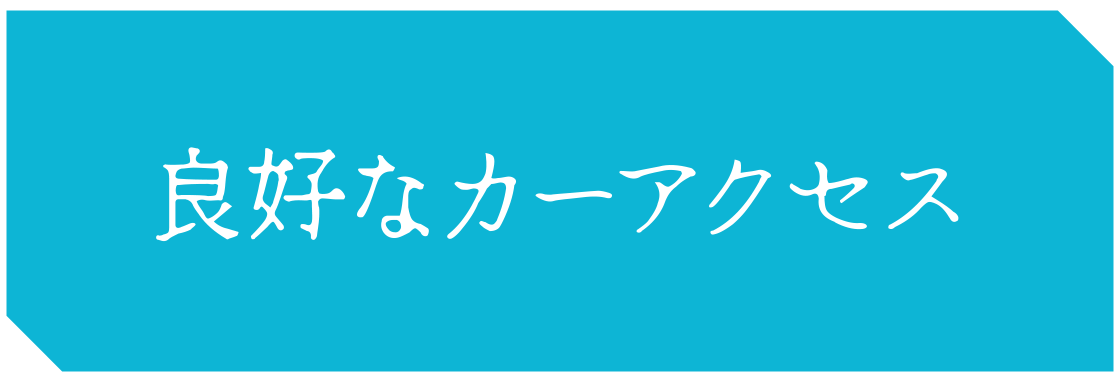 良好なカーアクセス