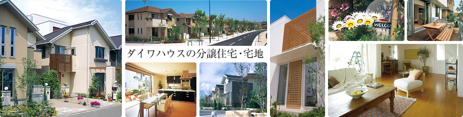 ダイワハウスの分譲住宅は街全体として考えられた街並と、注文住宅と同等の構造・性能、アフターサービスとをご提供します。