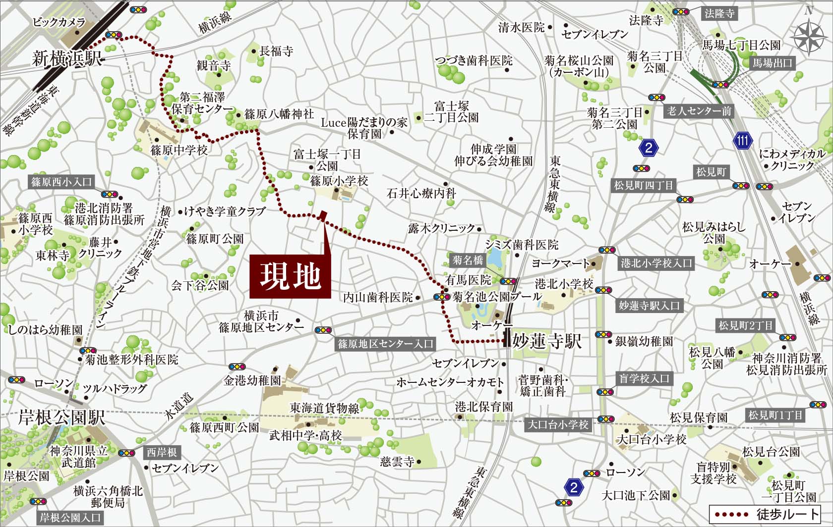 現地案内図
