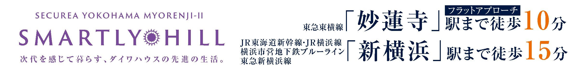 東急東横線「妙蓮寺」駅まで徒歩10分/JR東海道新幹線・JR横浜線横浜市営地下鉄ブルーライン東急新横浜線「新横浜」駅まで徒歩15分