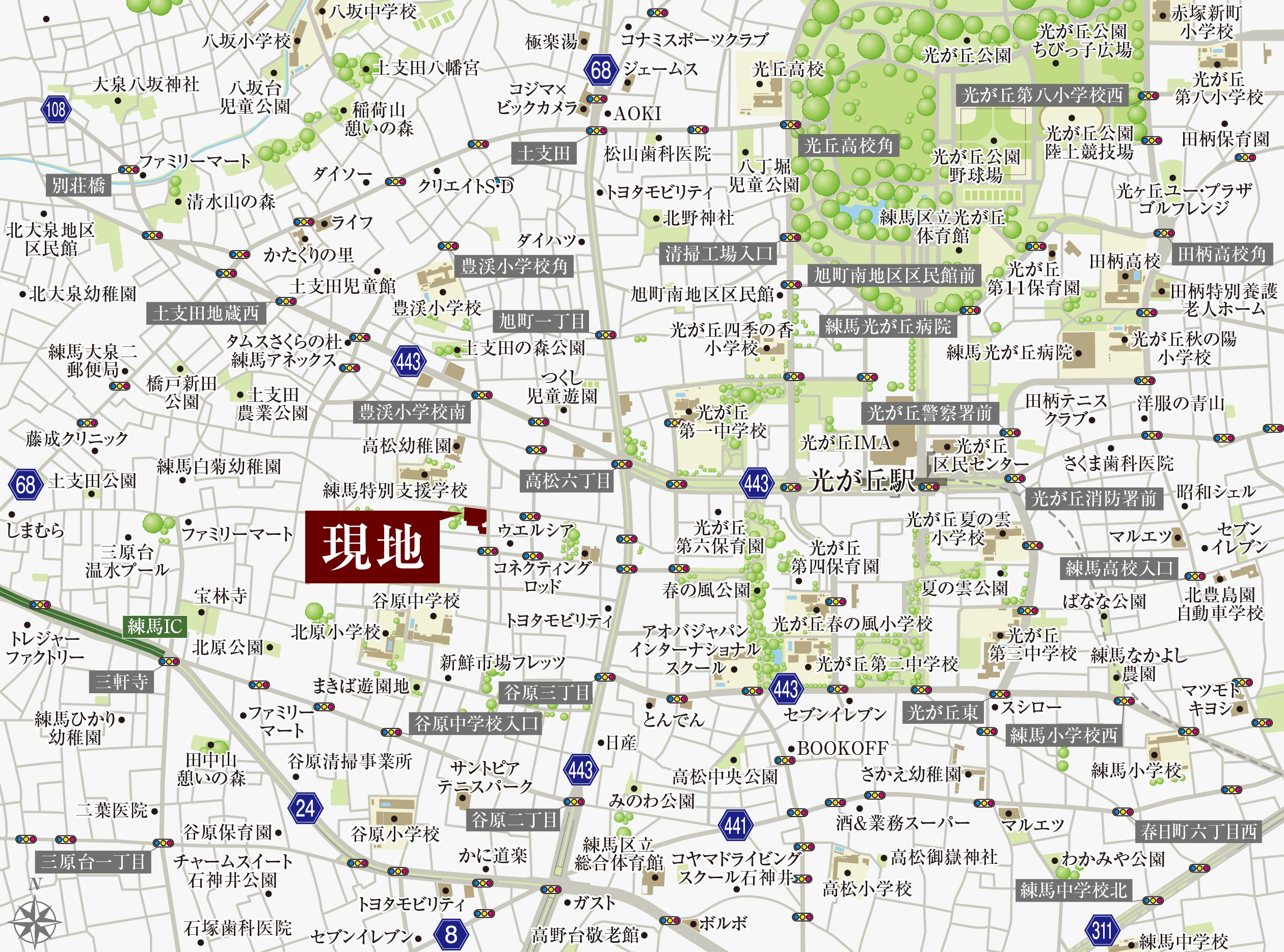現地案内図