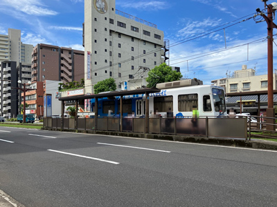 鹿児島市電谷山線「鴨池」駅