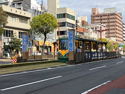 鹿児島市電「騎射場」電停