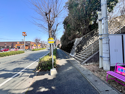 熊本電鉄バス「楡木小入口」バス停