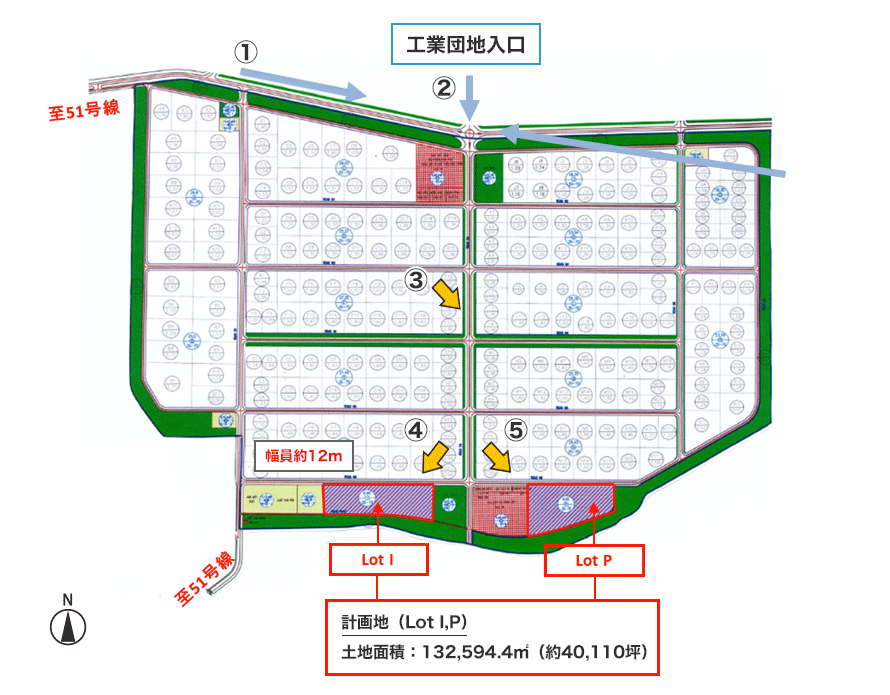DPL Loc An Binh Son Industrial Park map