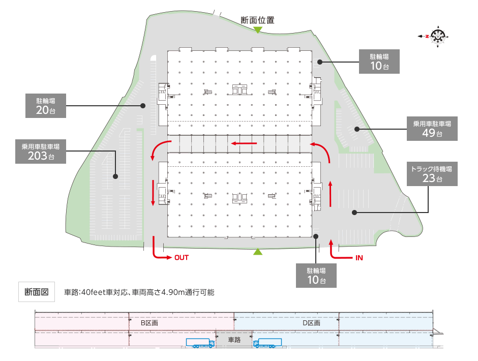 DPL福岡戸原の敷地配置図