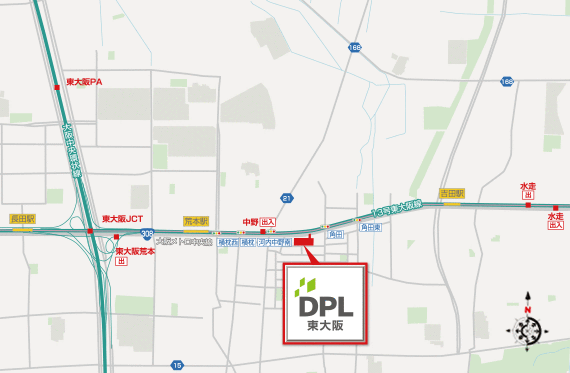 DPL東大阪地図