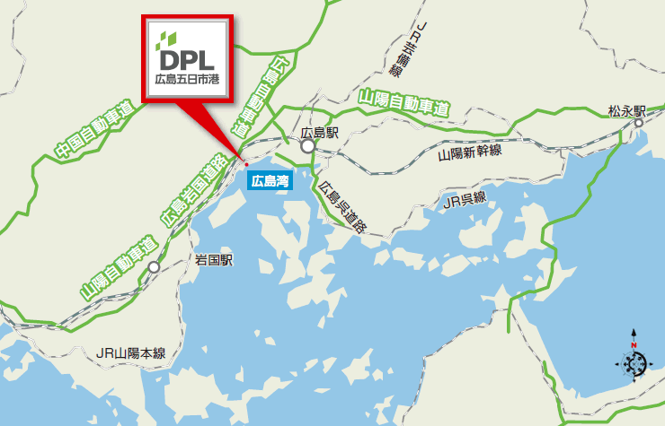 DPL広島五日市港地図