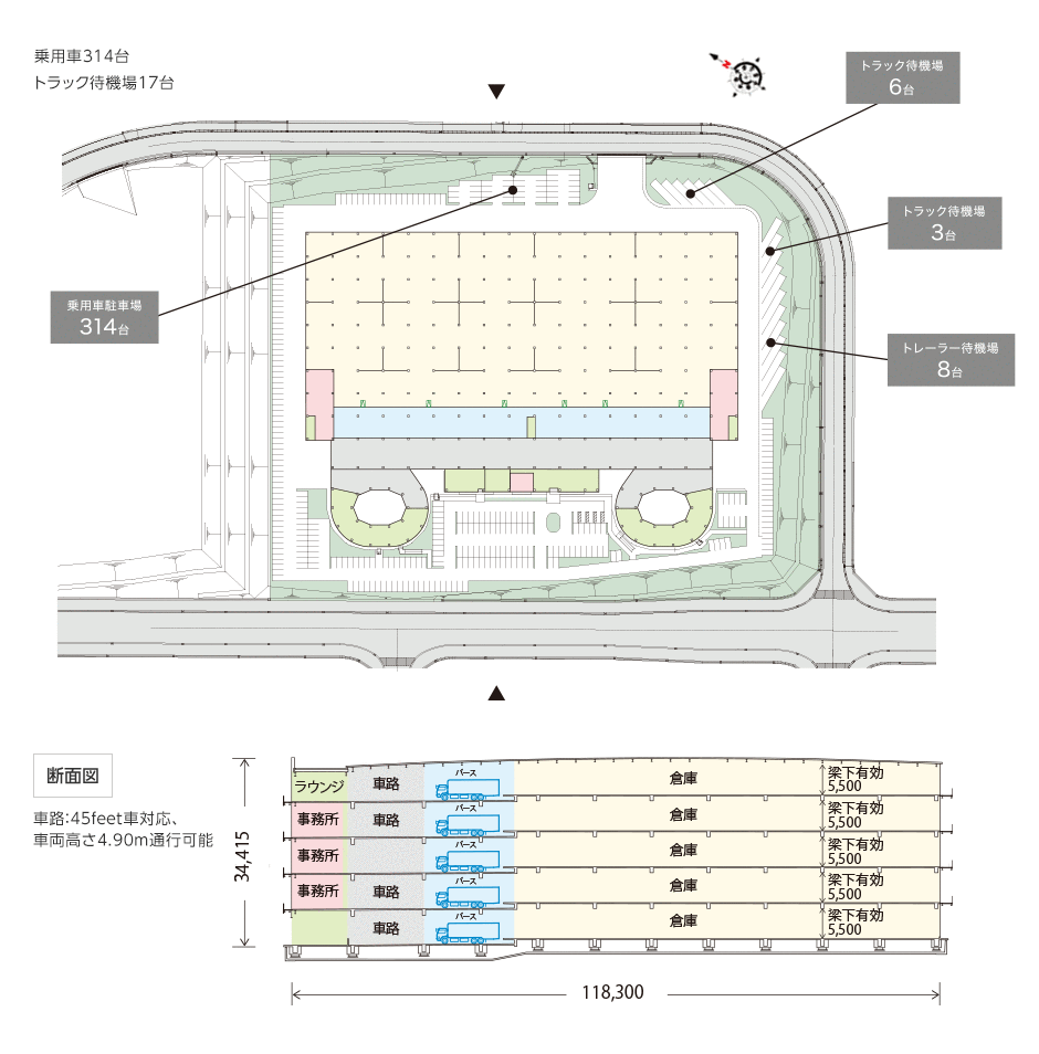 DPL茨木北の敷地配置図