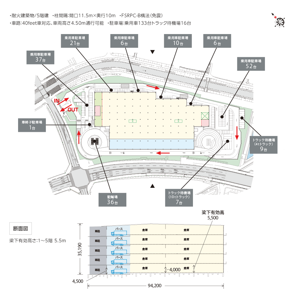 DPL伊勢原の敷地配置図