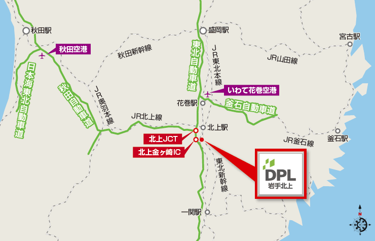 DPL岩手北上地図