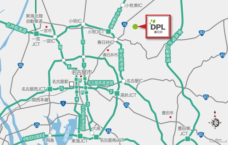 DPL春日井地図