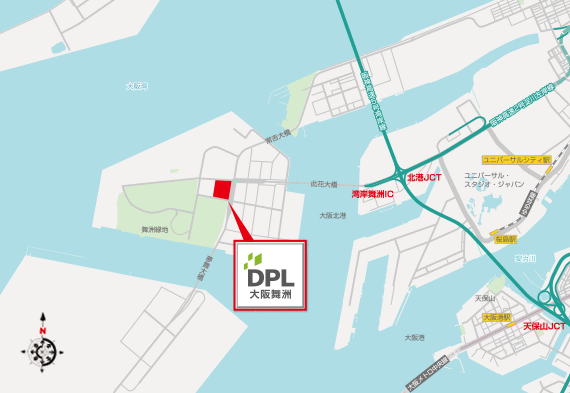 DPL大阪舞洲地図