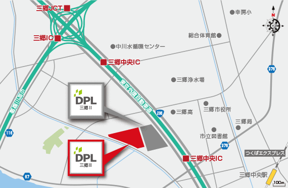 DPL三郷Ⅲ地図