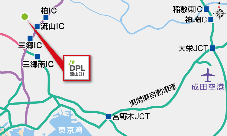 DPL流山III地図