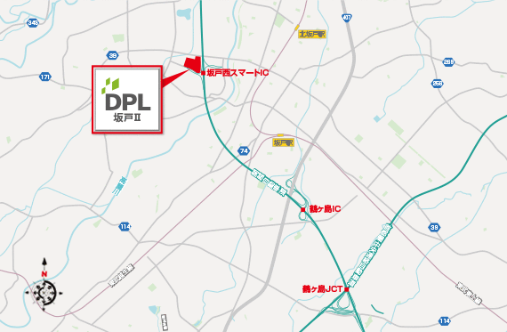 DPL坂戸Ⅱ地図