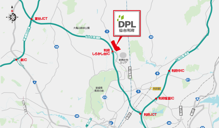 DPL仙台利府地図