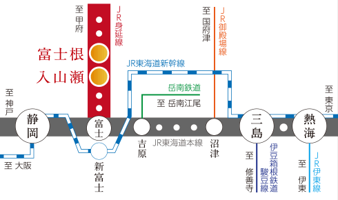 電車でのアクセス