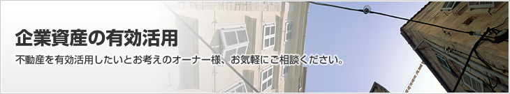 企業資産の有効活用