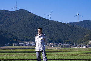 愛媛の新しい風景になった風車