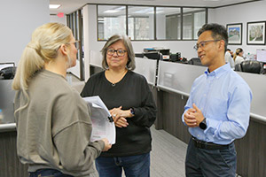 英語は苦手だが笑顔と勢いで乗り切る