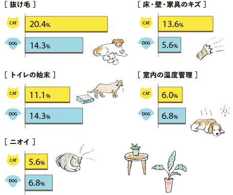 室内飼いで大変なこと