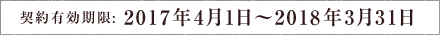 契約有効期限：2017年4月1日～2018年3月31日