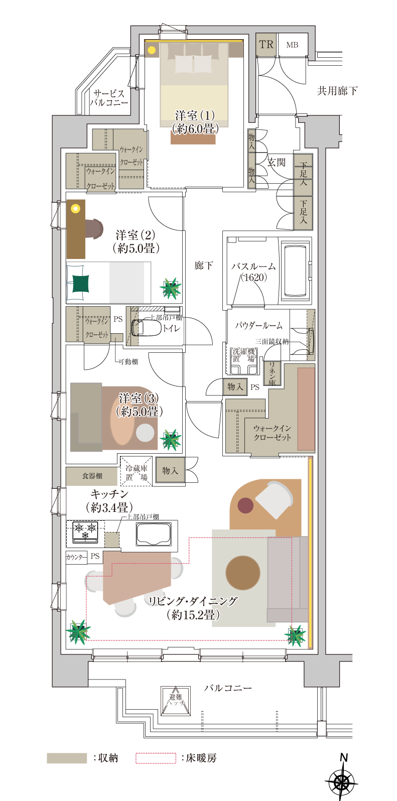 Aタイプ 通常間取り