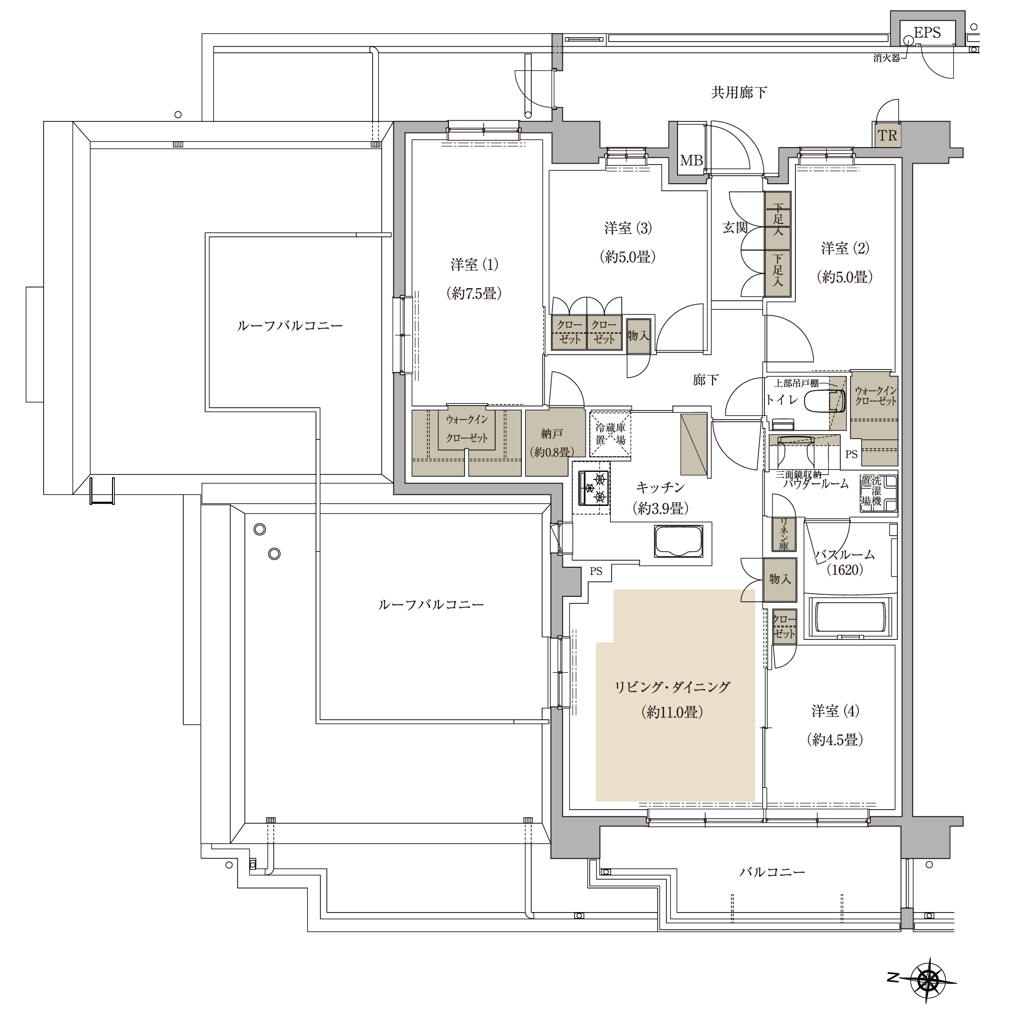 K1 TYPE 間取り図