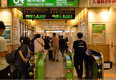 雨天時のJR「桜木町」駅までの徒歩ルート06