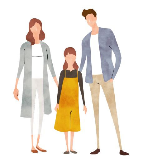 子ども部屋を独立させた三人暮らしプラン