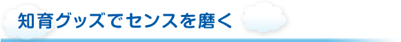 知育グッズでセンスを磨く